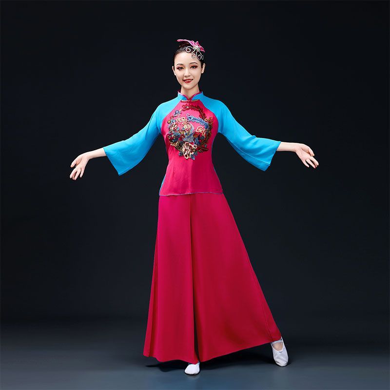 中国风新款古典舞秧歌服