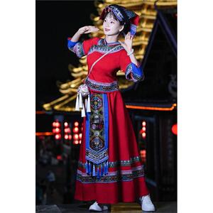 凉山7月火把节演出服饰布