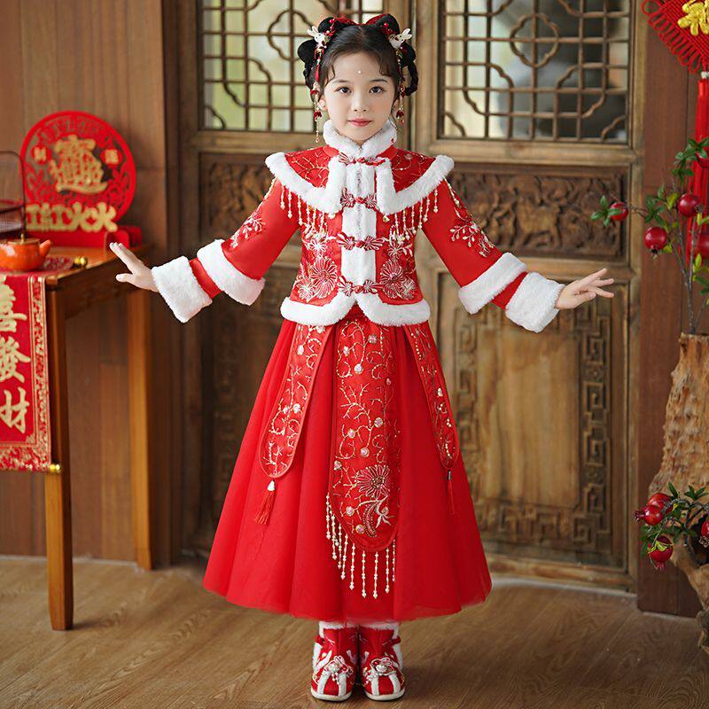 女童冬季汉服中国风儿童