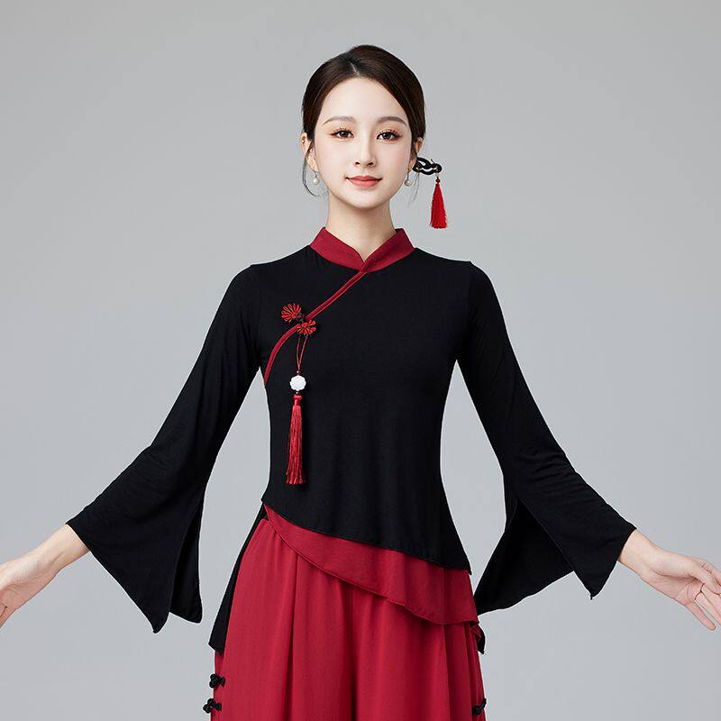 广场舞新款服装莫代尔琵