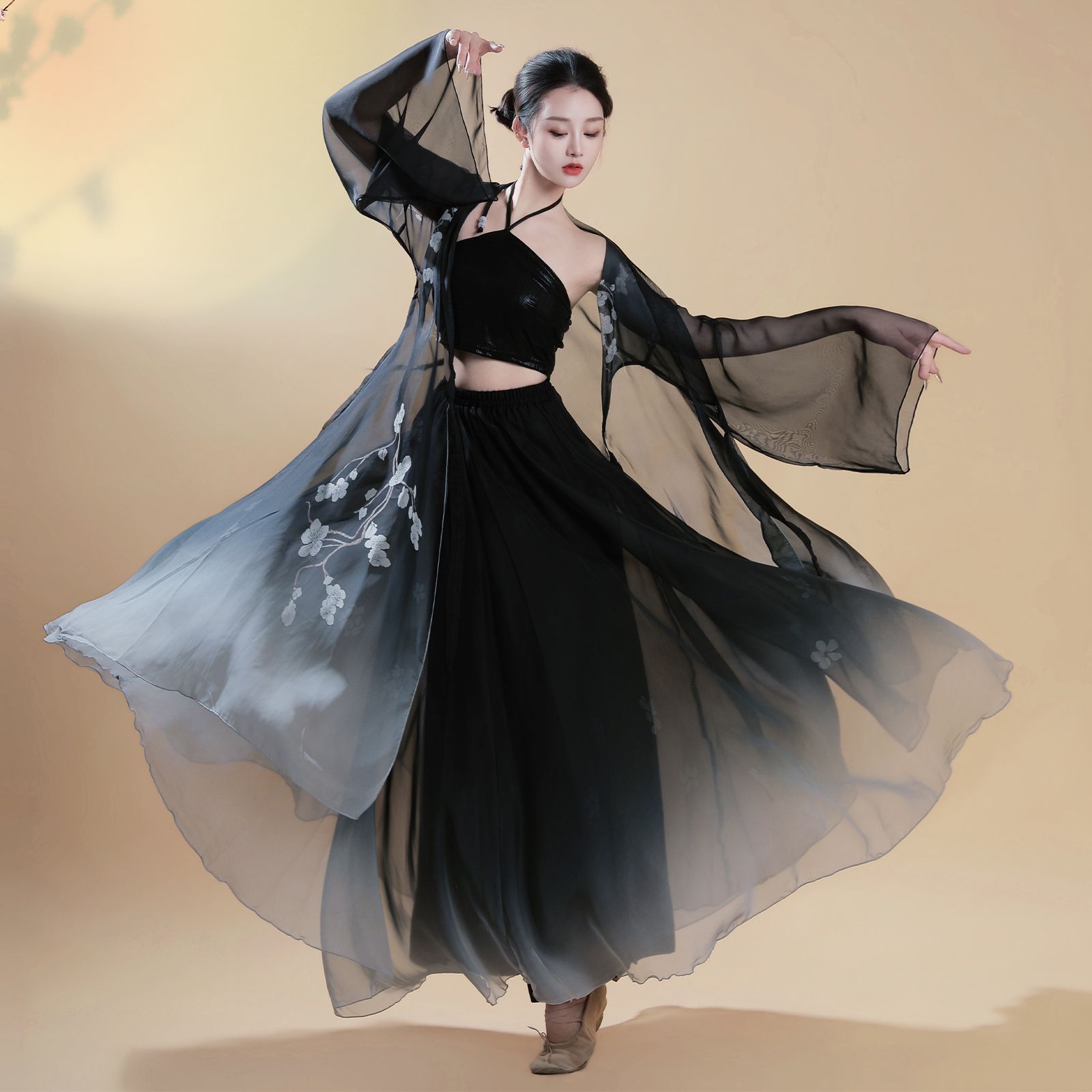 古典舞演出服女中国风梅图片