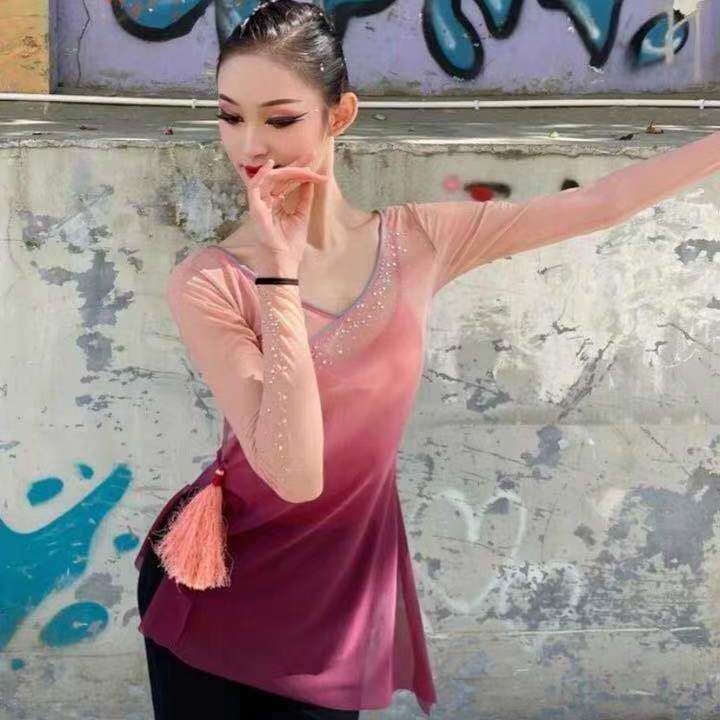 练功服古典舞舞蹈服女身