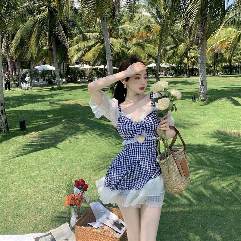 20新款泳衣女夏连体裙式