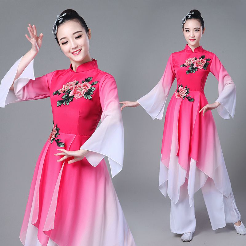 秧歌腰鼓服演出服女成人