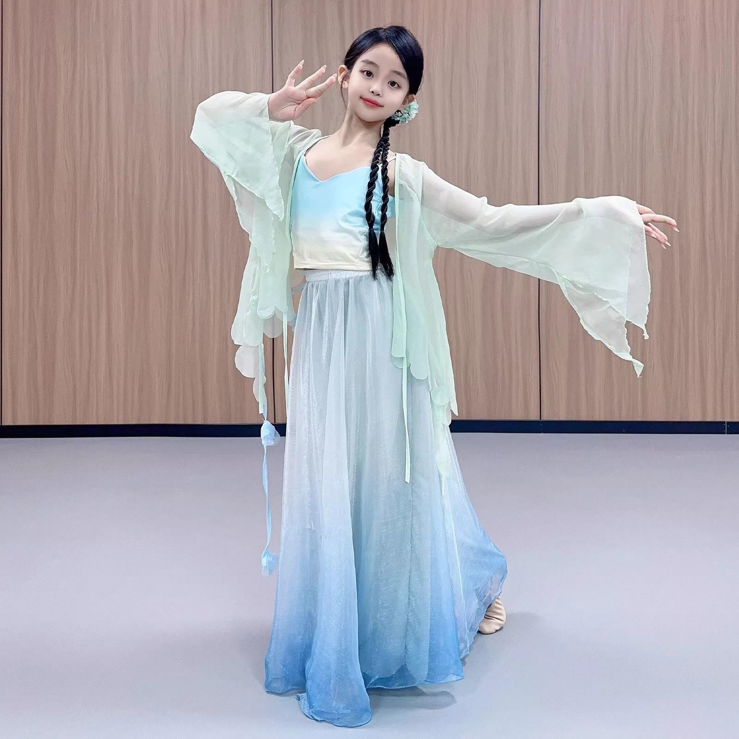 古典舞蹈服儿童女中国风
