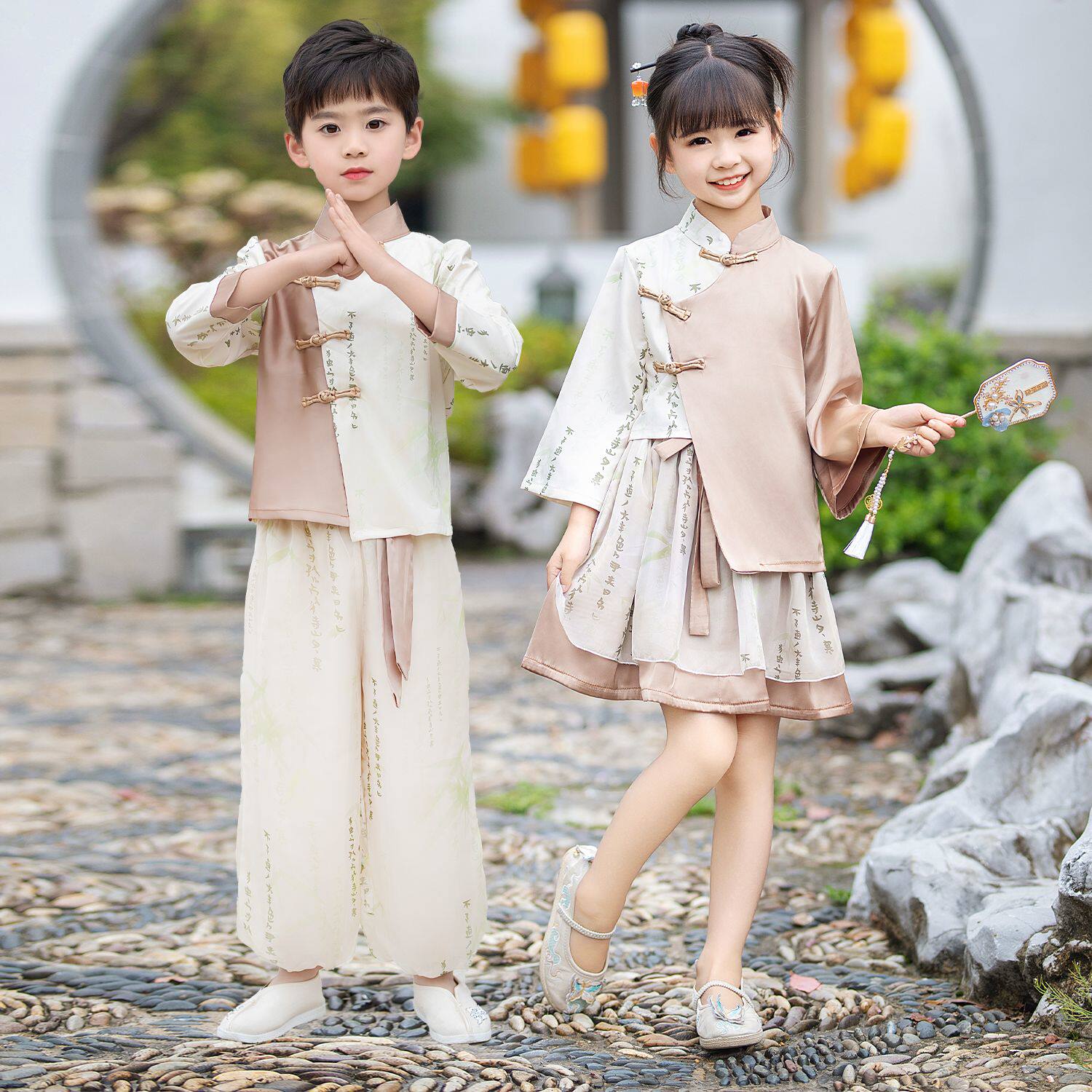 儿童汉服新中式春秋夏季
