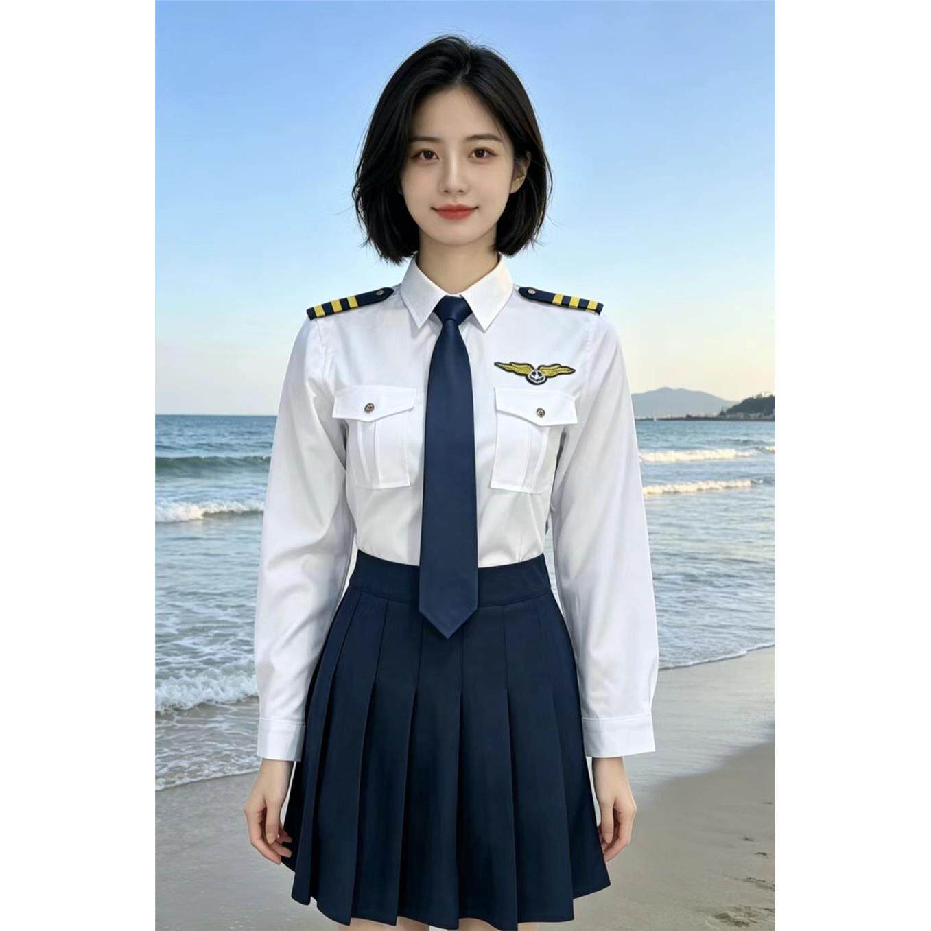 空乘制服套装cos服演出礼
