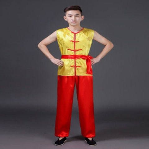 成人秧歌服马甲舞龙舞狮