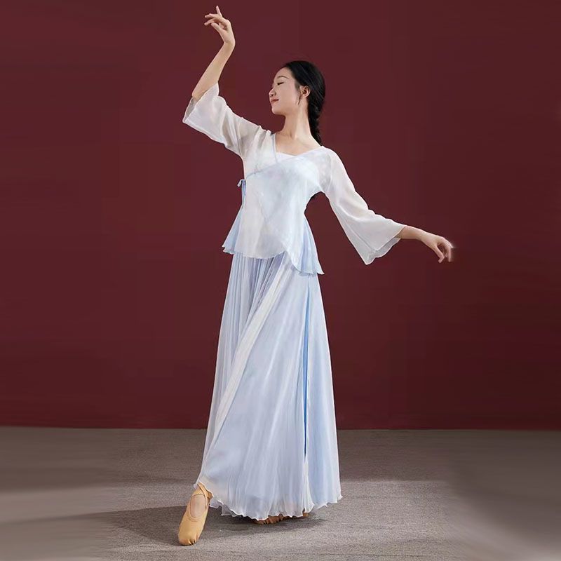 古典舞蹈练功服女身韵纱