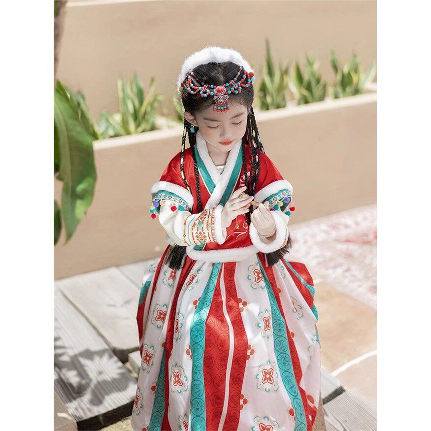 女童汉服秋冬款儿童少数