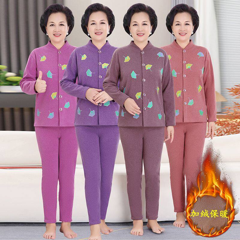 妈妈中老年人冬季开衫加