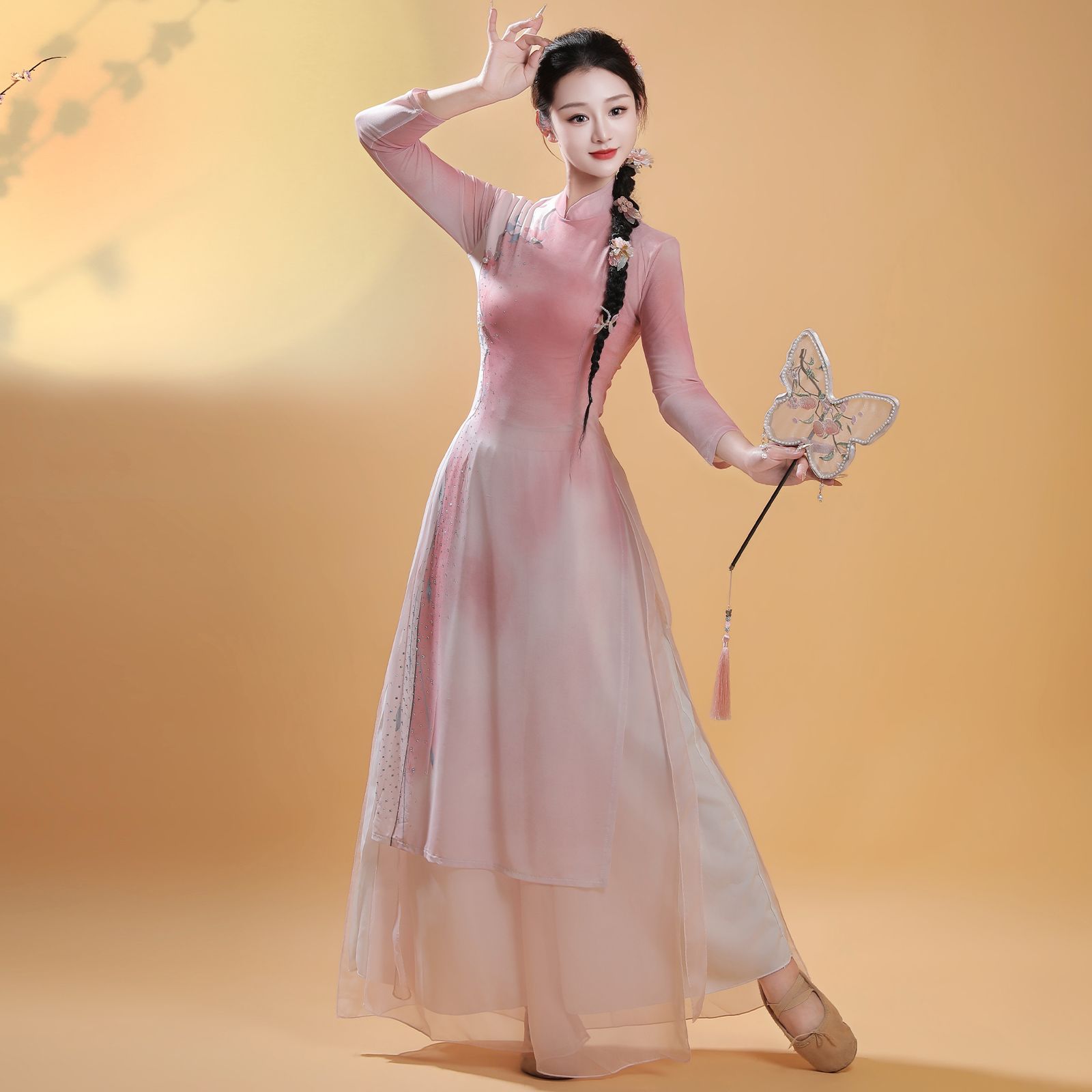 古典舞蹈服女新中式立领