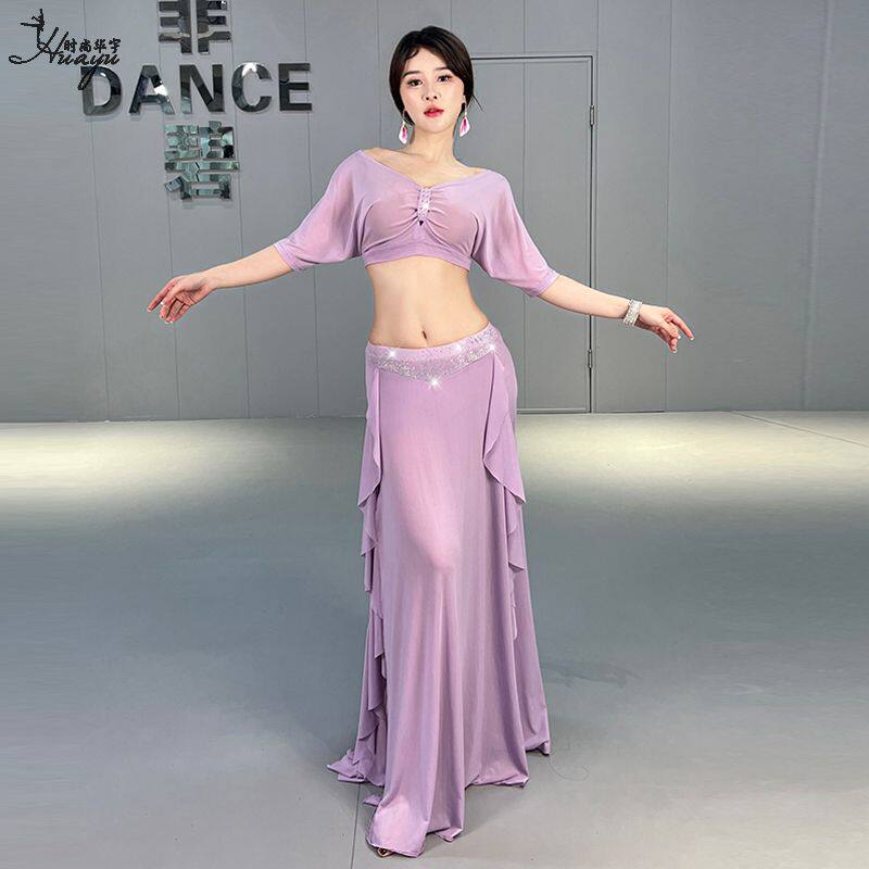 肚皮舞练功服新款烫钻水