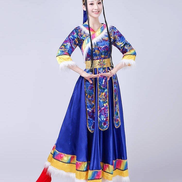 藏族舞蹈服装少数民族演