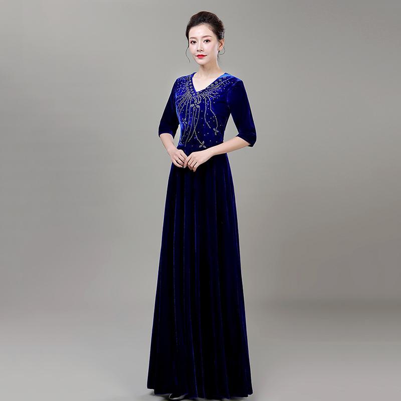 金丝绒大合唱团演出服女