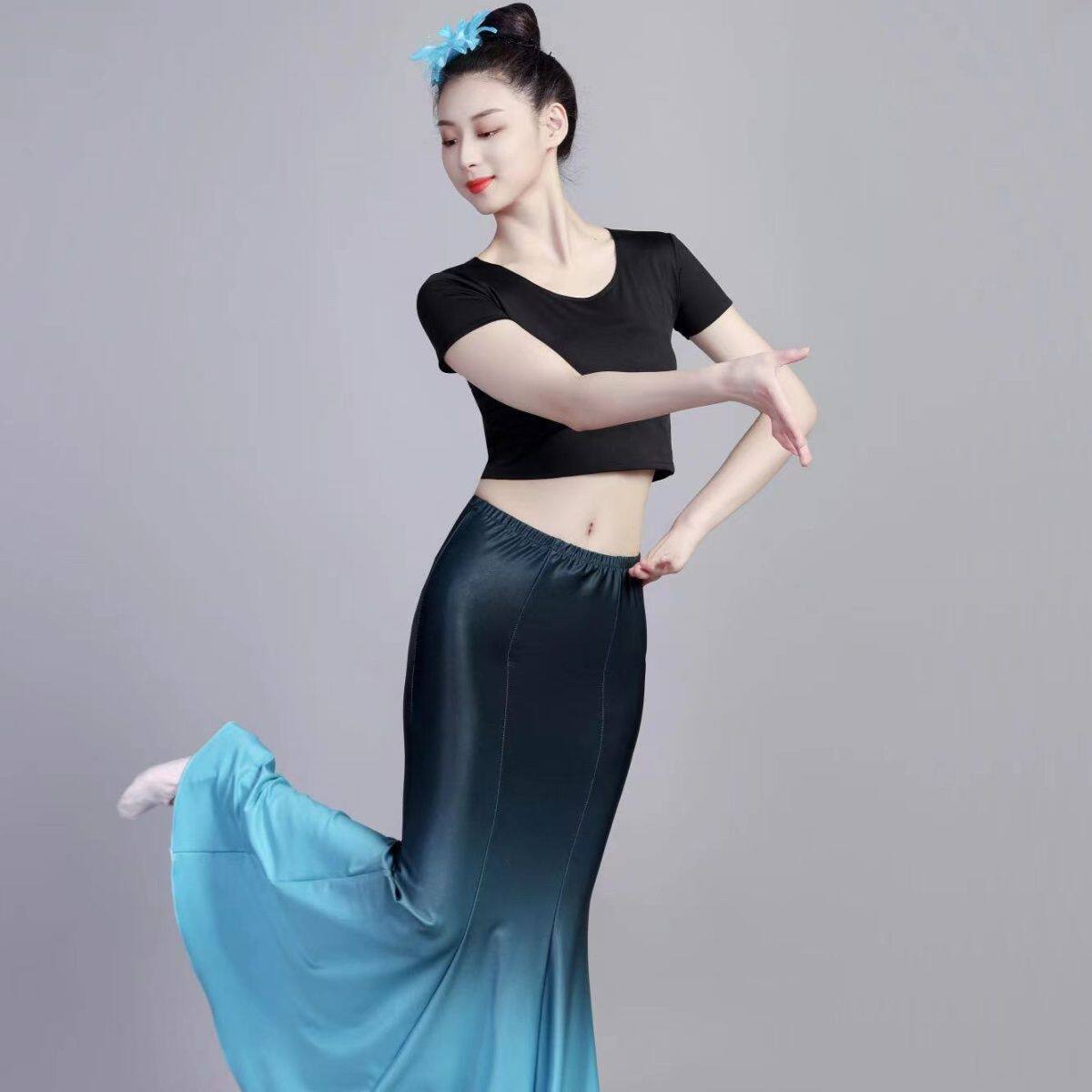 傣族服装练习裙练功服女