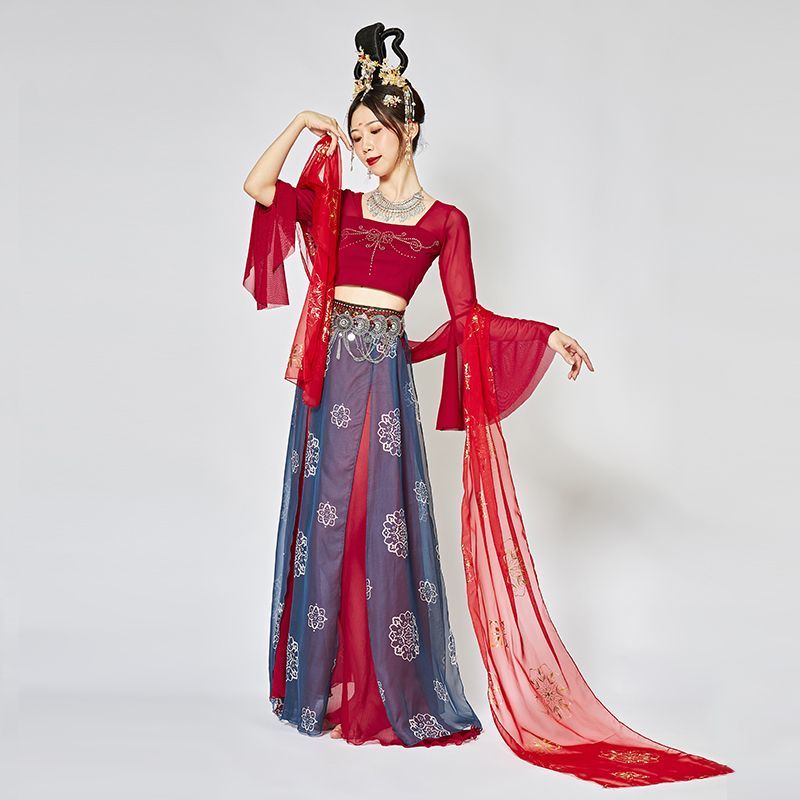 古典舞长纱衣女仙气飘逸