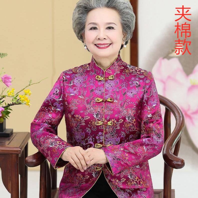 棉衣女短款冬外套唐装女