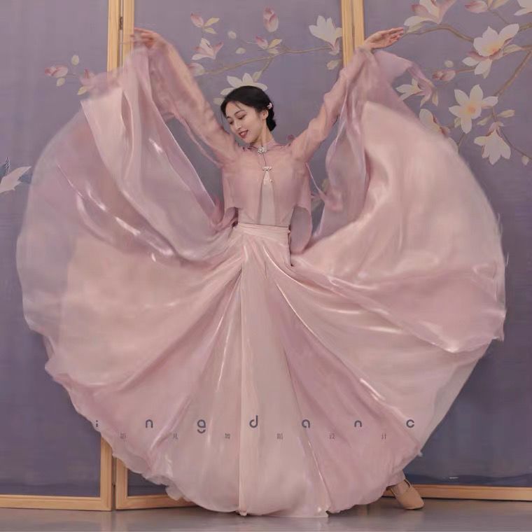 古典舞蹈长袖纱衣女外披