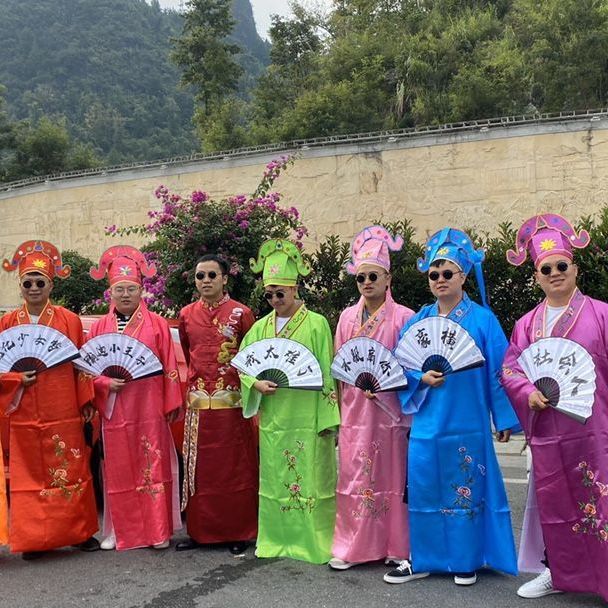 四大才子古装结婚伴郎团