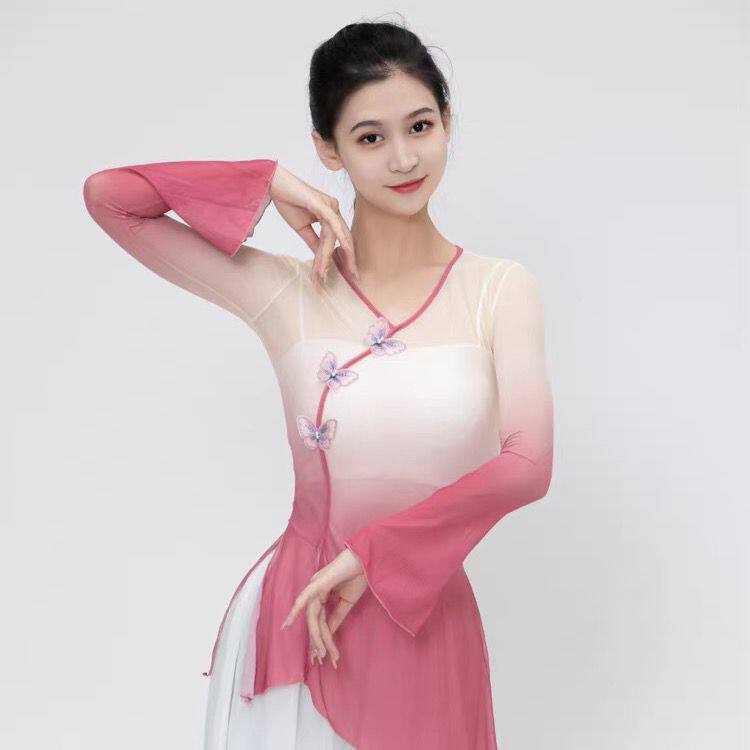 新款古典舞蹈服女身韵纱