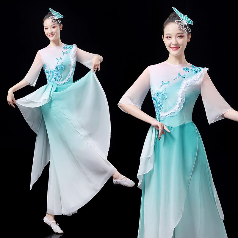 古典舞演出服女飘逸梦蝶