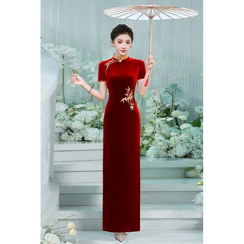 高档走秀旗袍女2026模特