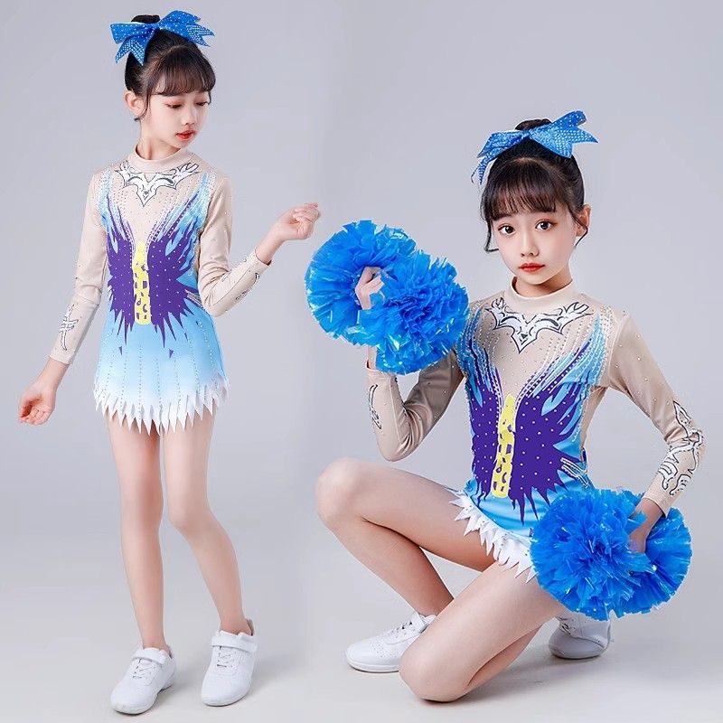 女儿童演出服啦啦队操舞