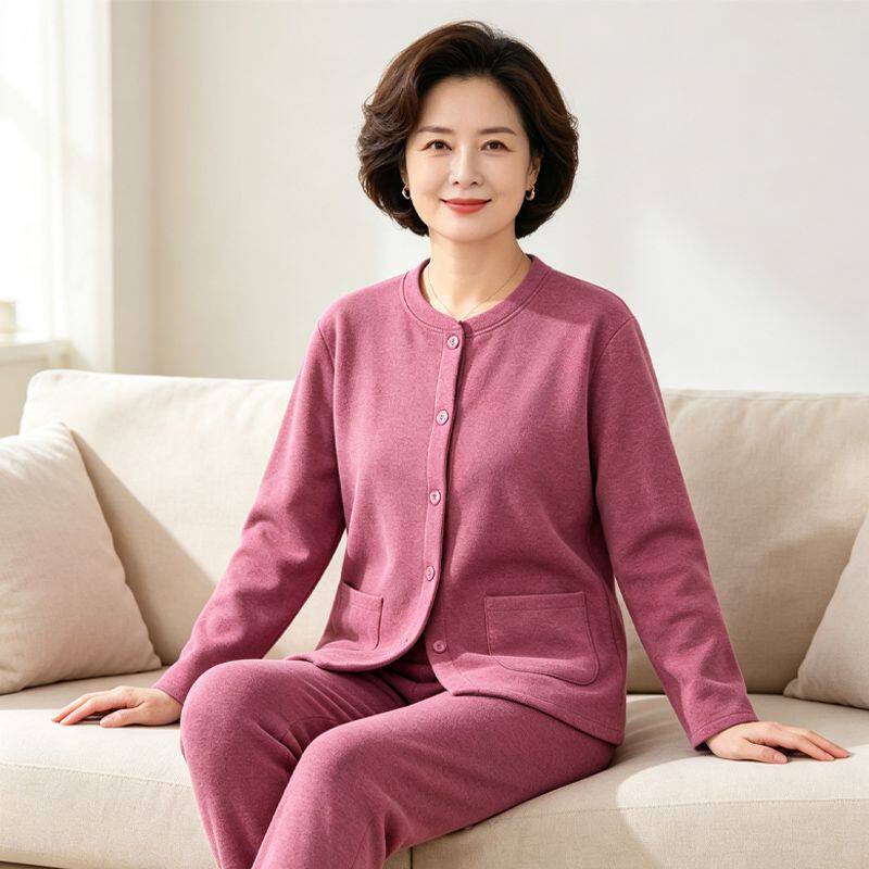 中老年人妈妈德绒保暖内