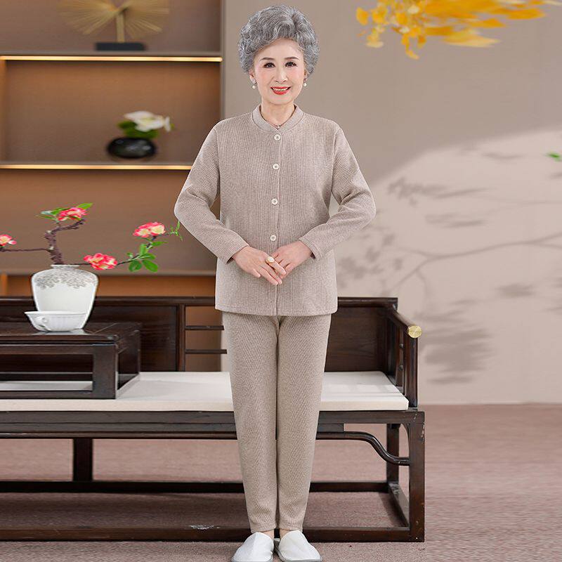 妈妈羊绒蚕丝打底保暖套