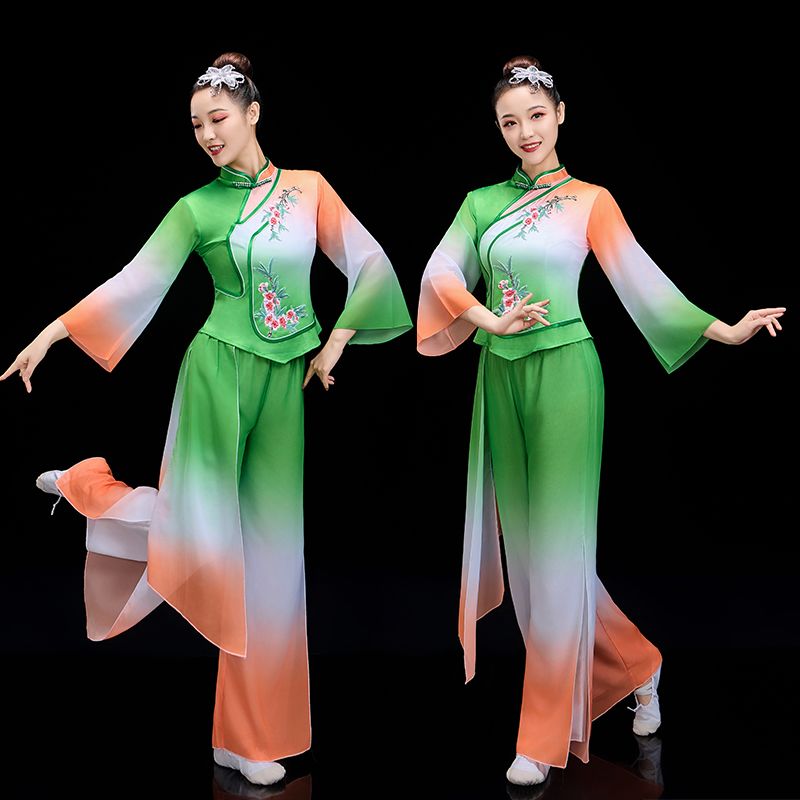 古典服新款舞蹈演出服扇