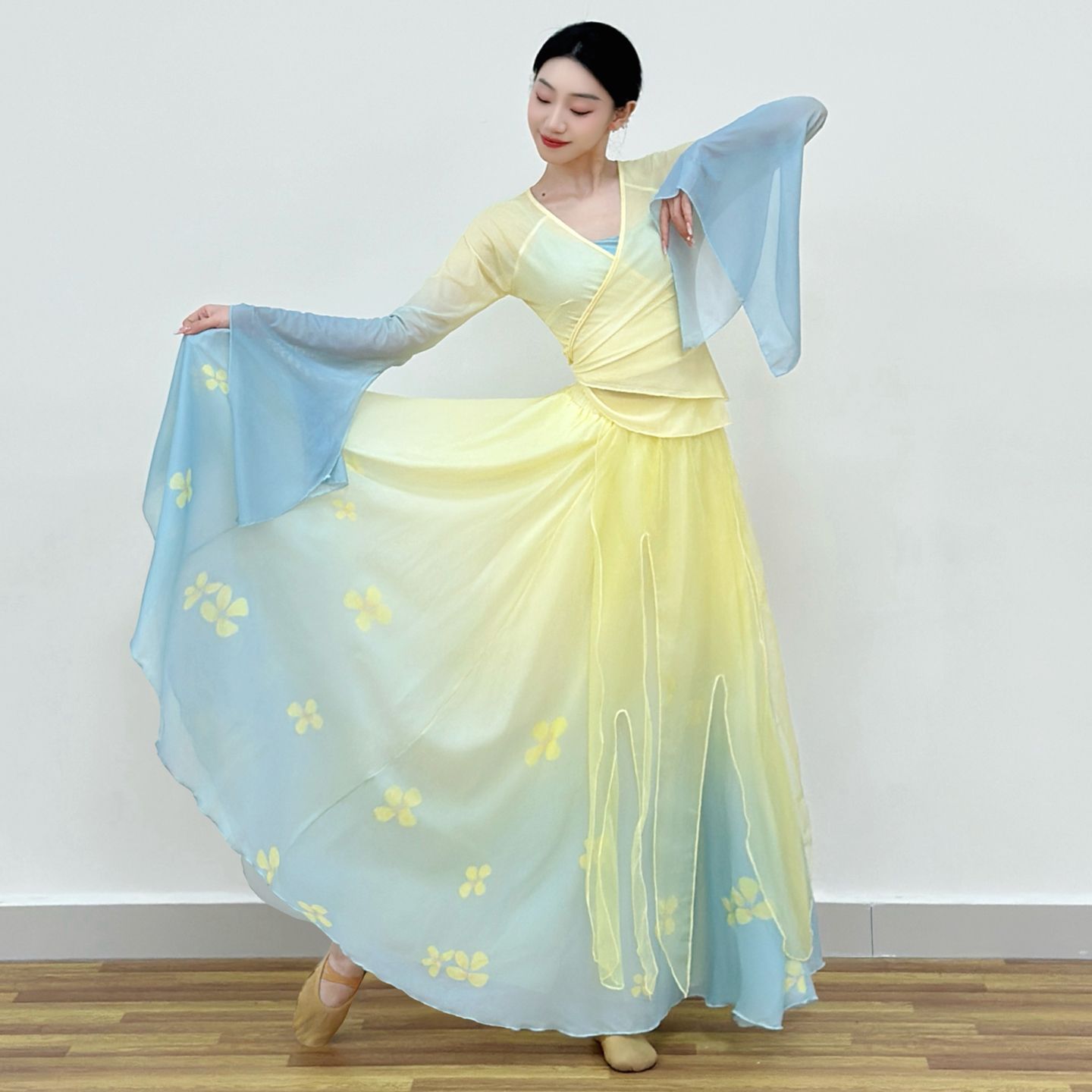 古典舞服装飘逸女纱衣民