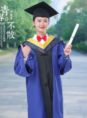 硕士服毕业礼服文科工科理科垂布硕士帽现货学士学位服文科硕士服