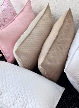 纯棉绗缝腰枕30X50CM单品清仓沙发汽车颈枕