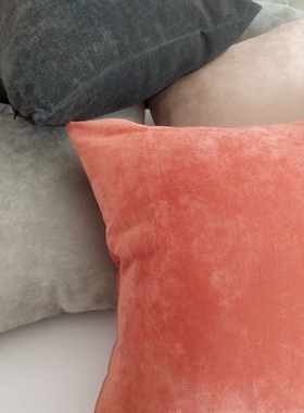 北欧简约风灯芯绒柔软细腻抱枕靠垫沙发床头办公室腰靠45X45CM