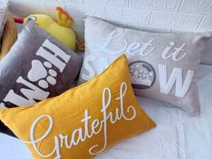 外贸绣花腰枕抱枕35X50 35X60欧式刺绣靠枕套清仓甩卖沙发卧室