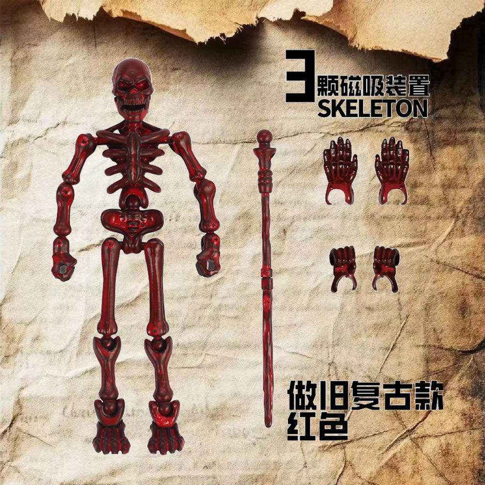 磁吸骑士多关节可动3D打印人偶拼装变形手办模型儿童金刚玩具男孩