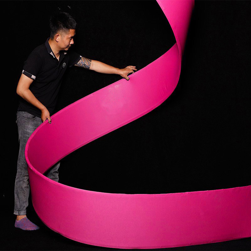 新款婚庆道具舞台吊顶装饰螺旋炫美自由弯曲波浪弧形百变曲线