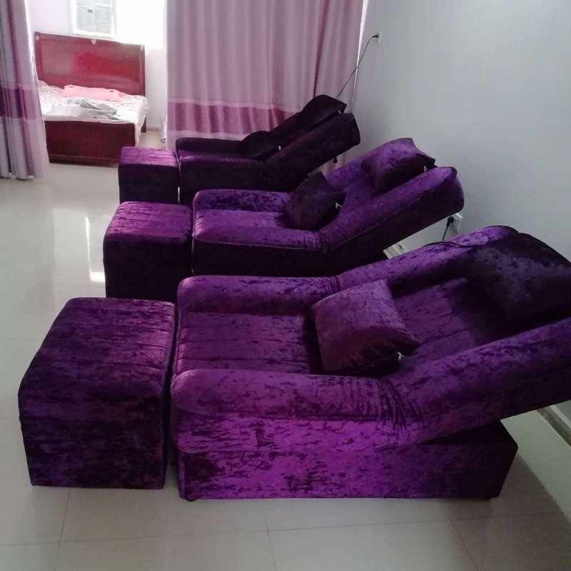 揉捏沙发手动电动足疗足浴沙发按摩床家庭足浴沙发躺椅洗脚靠垫