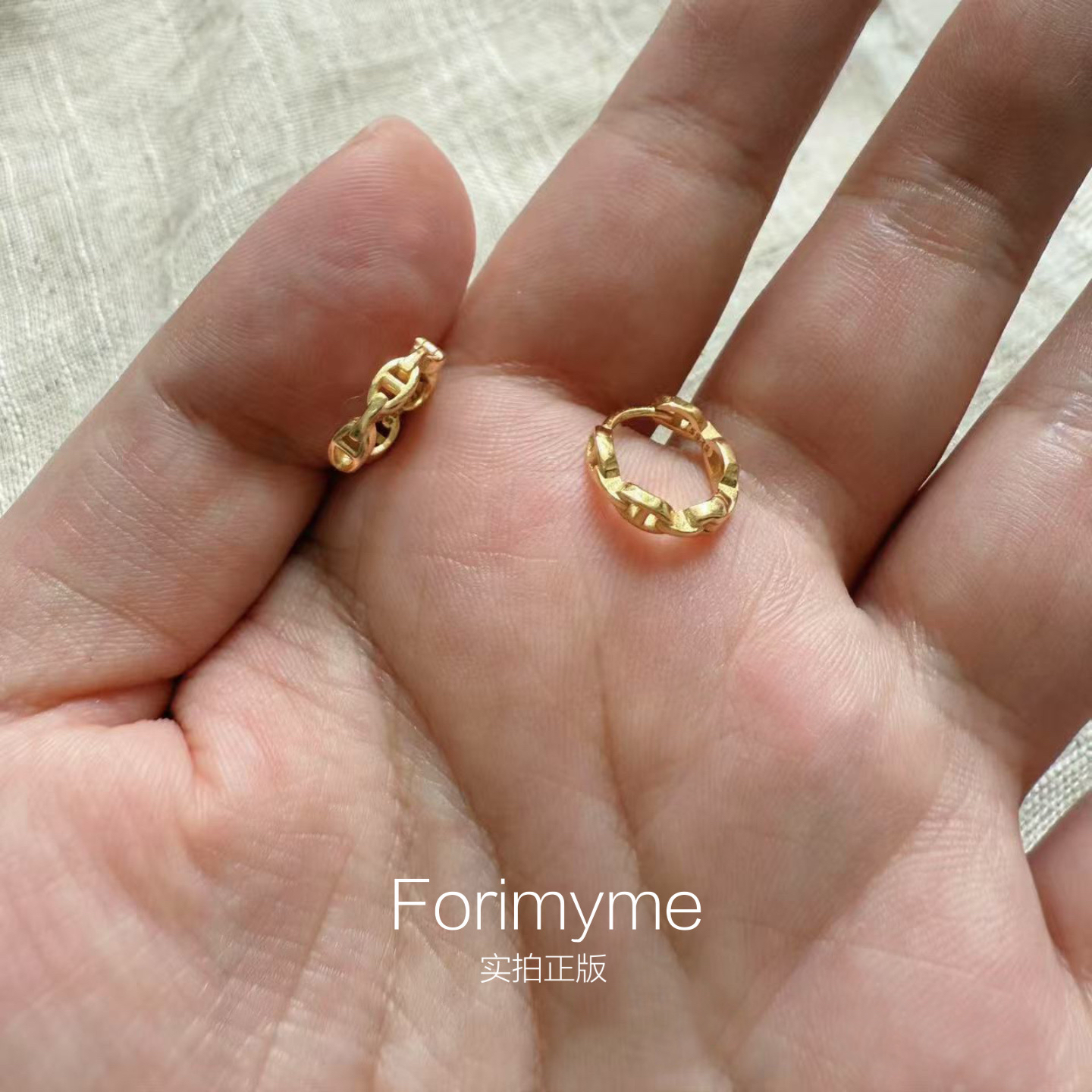 S925纯银mini猪鼻子耳扣耳钉高级感独特耳环圈圈养耳洞耳圈