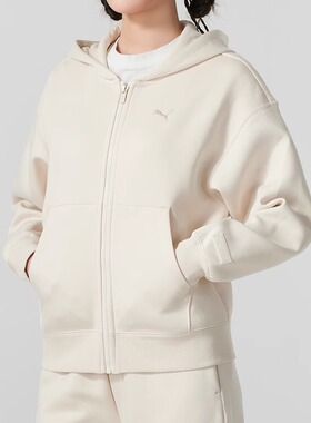 PUMA彪马女装2025春季新款PRIME ESS FZ Hoodie DK W外套631387
