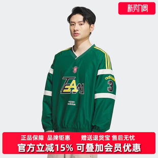 2025冬季 套头衫 新款 PL长袖 KC0113 WOVEN Adidas阿迪达斯三叶草男装