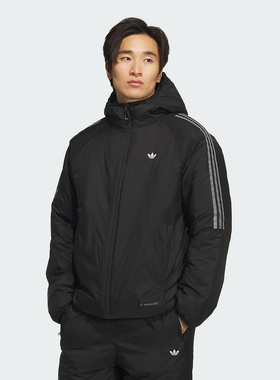 Adidas阿迪达斯三叶草男装2025冬季新款TECH JKT保暖棉夹克KH2024