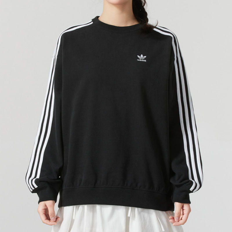 Adidas阿迪达斯女装2025春季新款运动休闲时尚圆领卫衣JD0891