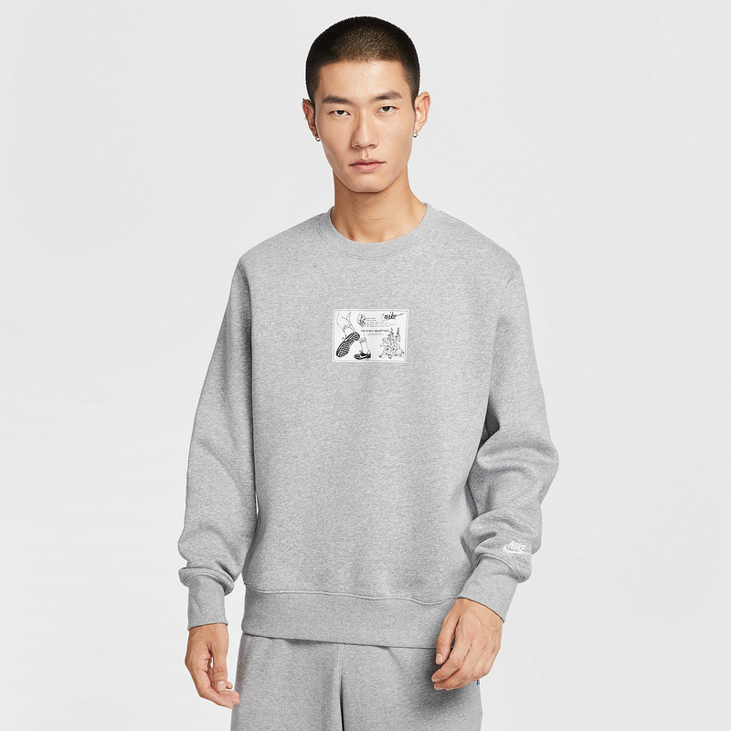 Nike耐克男装205冬季新款CLUB BB CRW REISSUE圆领套头衫HV1245