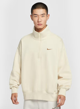 Nike耐克男装2025冬季新款BB FLC HZ GCEL半拉链套头卫衣IO7828