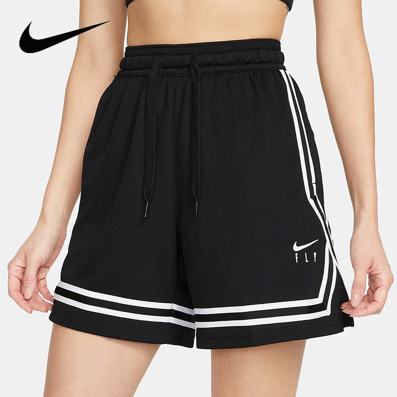 Nike耐克女裤2023春季新款篮球训练跑步舒适运动休闲短裤DH7326