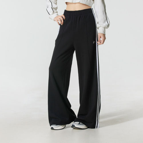 Adidas阿迪达斯三叶草女裤冬季新款3S WIDE SWEATPT长裤JV7473