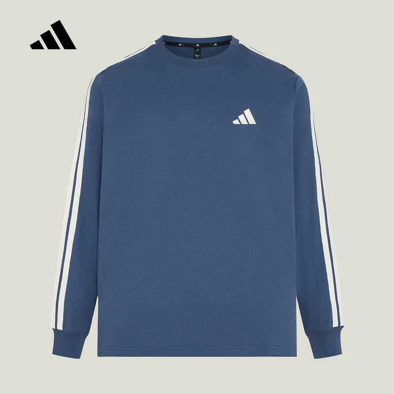 Adidas阿迪达斯男装2026秋季新款ST 3ST LS运动休闲长袖T恤KX0484