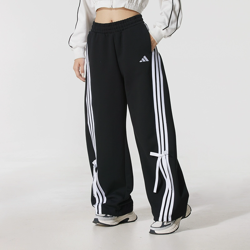Adidas阿迪达斯女裤2025秋季新款BOWTIE PANT梭织宽松长裤KG3855